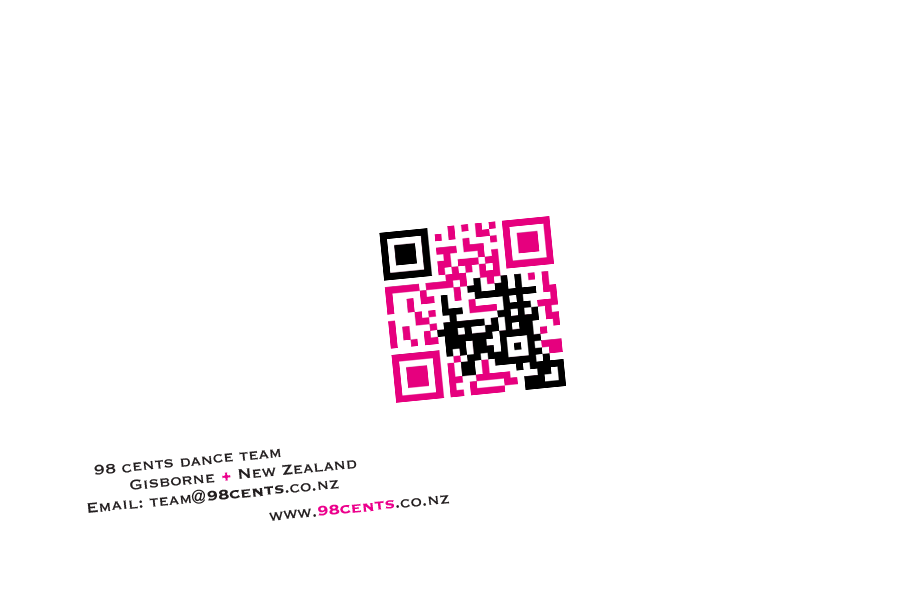 contact 98 cents by QR scanning